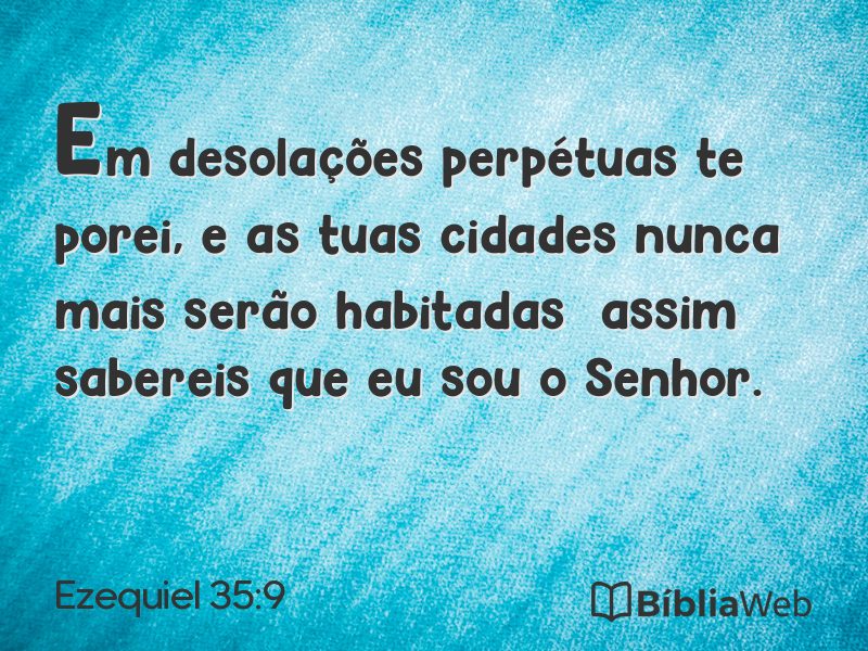 Ezequiel 35:9 em imagem para compartilhar