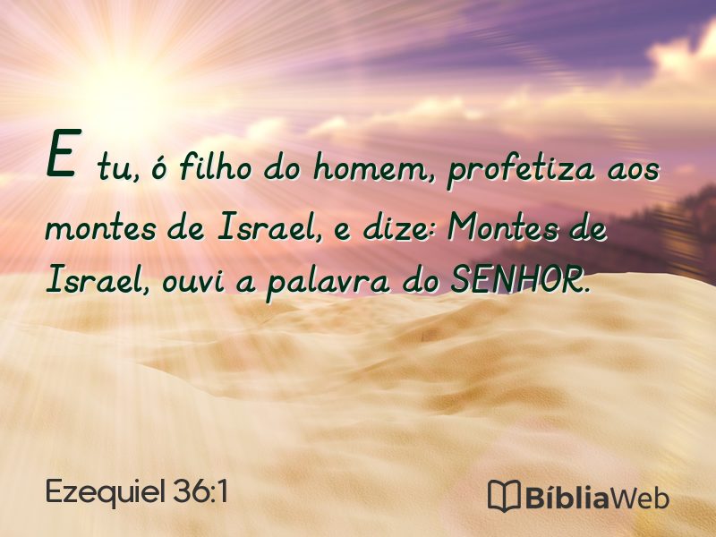 Ezequiel 36:1 em imagem para compartilhar