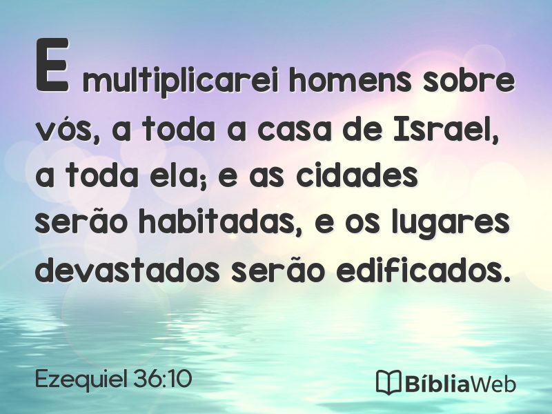 Ezequiel 36:10 em imagem para compartilhar