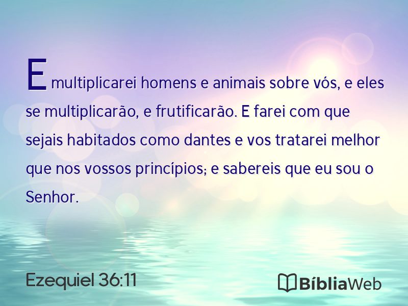 Ezequiel 36:11 em imagem para compartilhar
