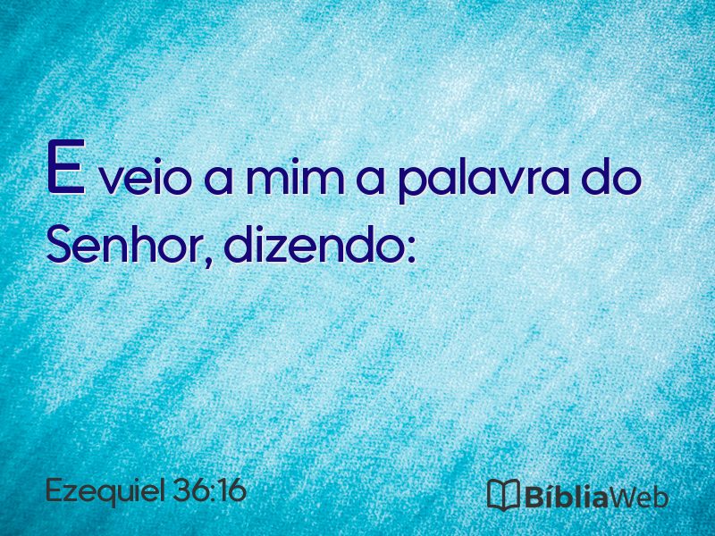 Ezequiel 36:16 em imagem para compartilhar