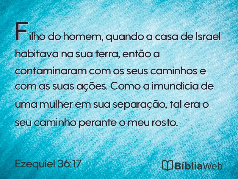 Ezequiel 36:17 em imagem para compartilhar