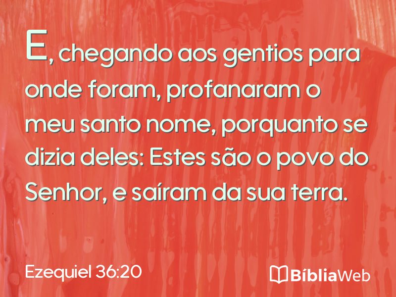 Ezequiel 36:20 em imagem para compartilhar