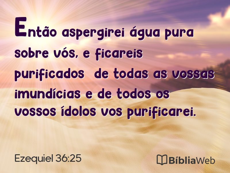 Ezequiel 36:25 em imagem para compartilhar