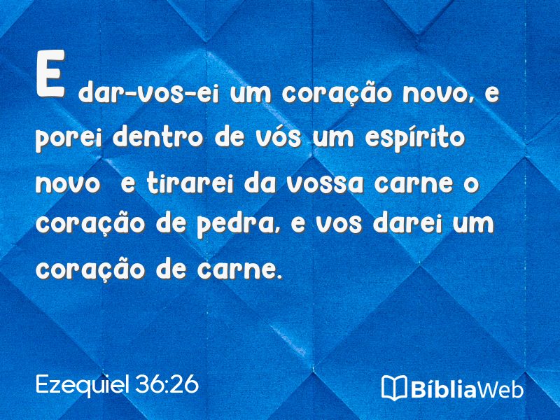 Ezequiel 36:26 em imagem para compartilhar