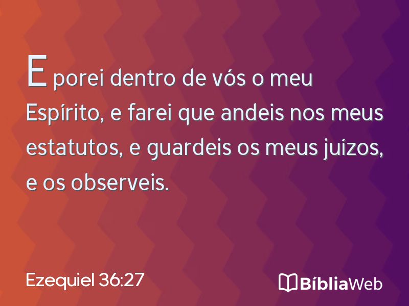 Ezequiel 36:27 em imagem para compartilhar