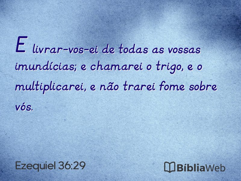 Ezequiel 36:29 em imagem para compartilhar