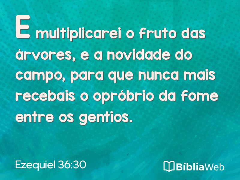 Ezequiel 36:30 em imagem para compartilhar