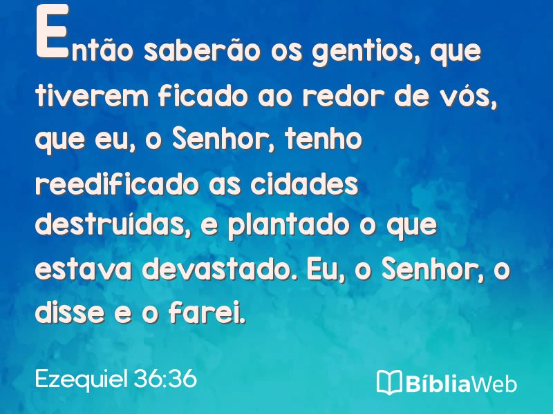 Ezequiel 36:36 em imagem para compartilhar