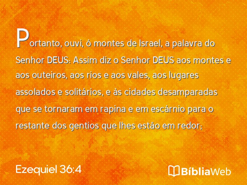 Ezequiel 36:4 em imagem para compartilhar