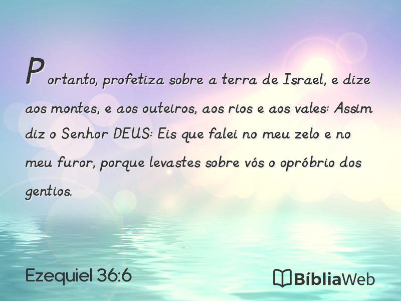 Ezequiel 36:6 em imagem para compartilhar