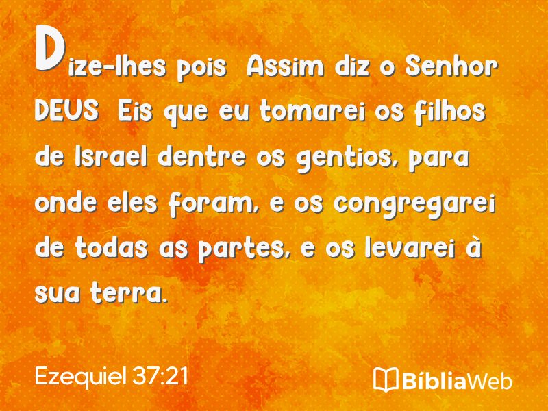 Ezequiel 37:21 em imagem para compartilhar
