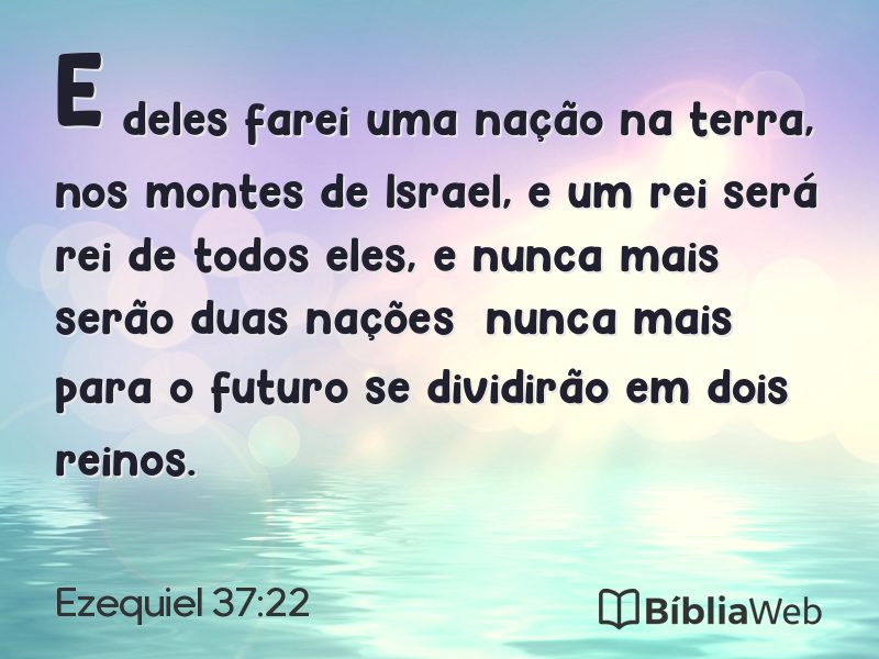 Ezequiel 37:22 em imagem para compartilhar