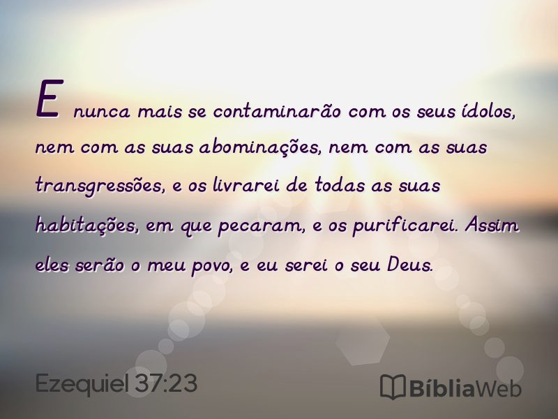 Ezequiel 37:23 em imagem para compartilhar
