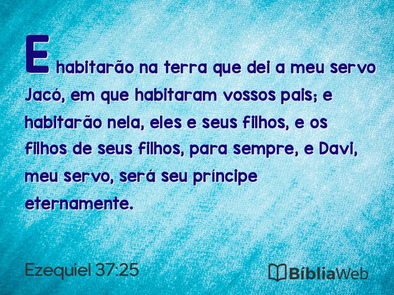 Ezequiel 37:25 em imagem para compartilhar