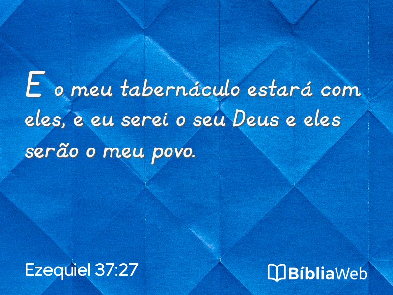 Ezequiel 37:27 em imagem para compartilhar