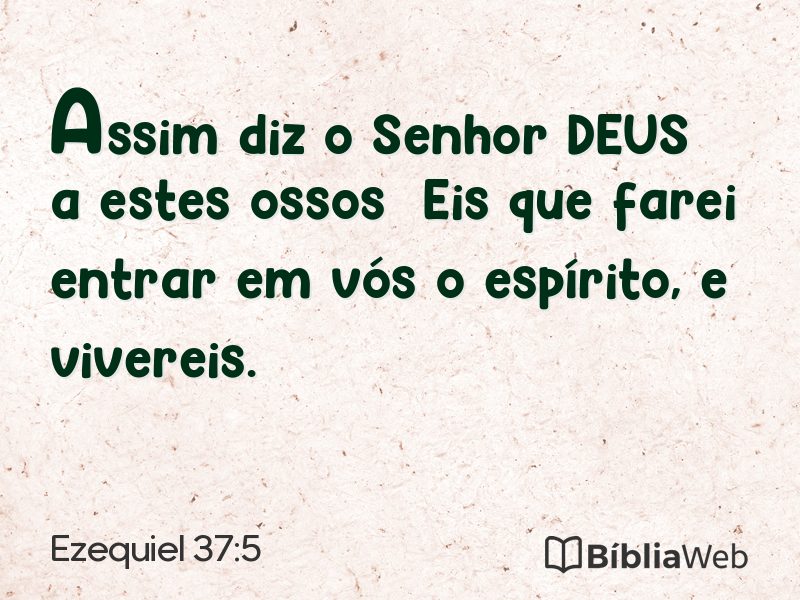 Ezequiel 37:5 em imagem para compartilhar