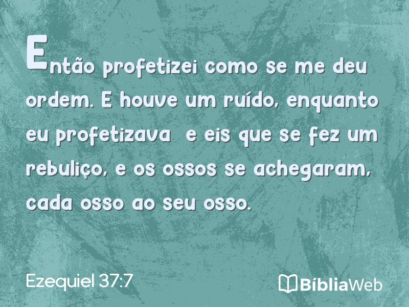 Ezequiel 37:7 em imagem para compartilhar