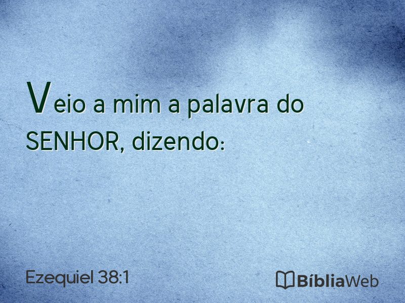 Ezequiel 38:1 em imagem para compartilhar