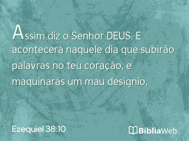 Ezequiel 38:10 em imagem para compartilhar