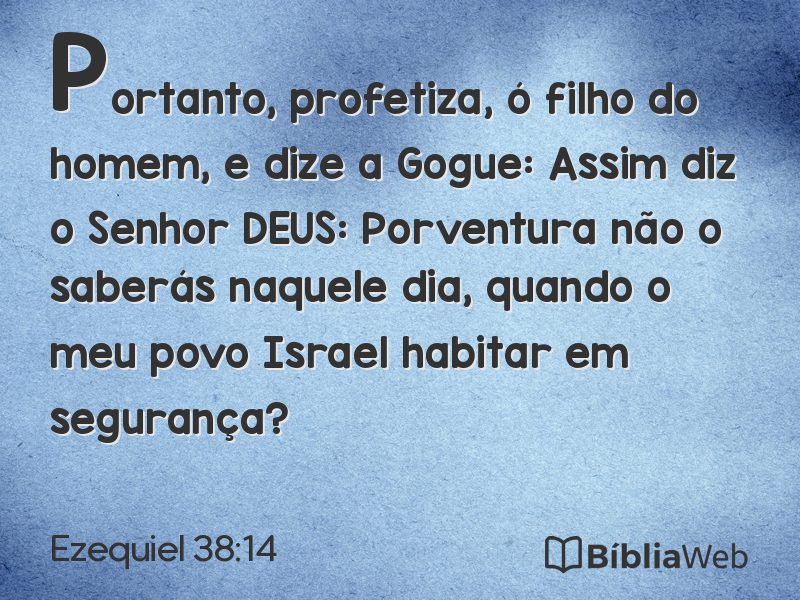 Ezequiel 38:14 em imagem para compartilhar