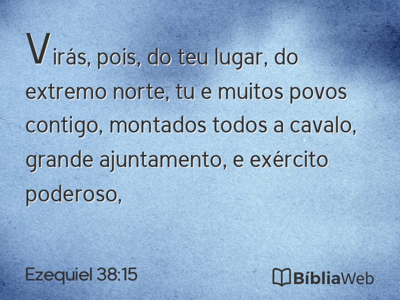 Ezequiel 38:15 em imagem para compartilhar