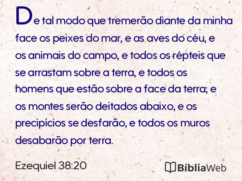 Ezequiel 38:20 em imagem para compartilhar