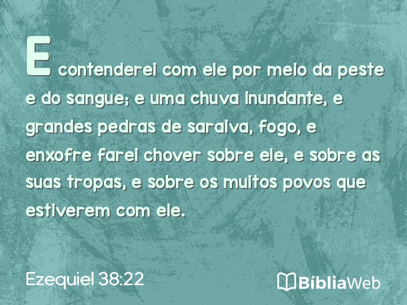 Ezequiel 38:22 em imagem para compartilhar