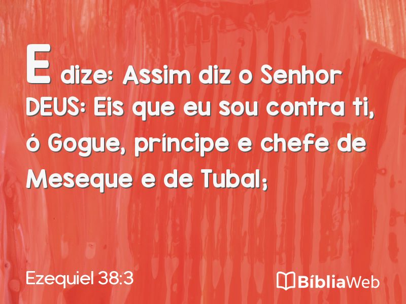 Ezequiel 38:3 em imagem para compartilhar