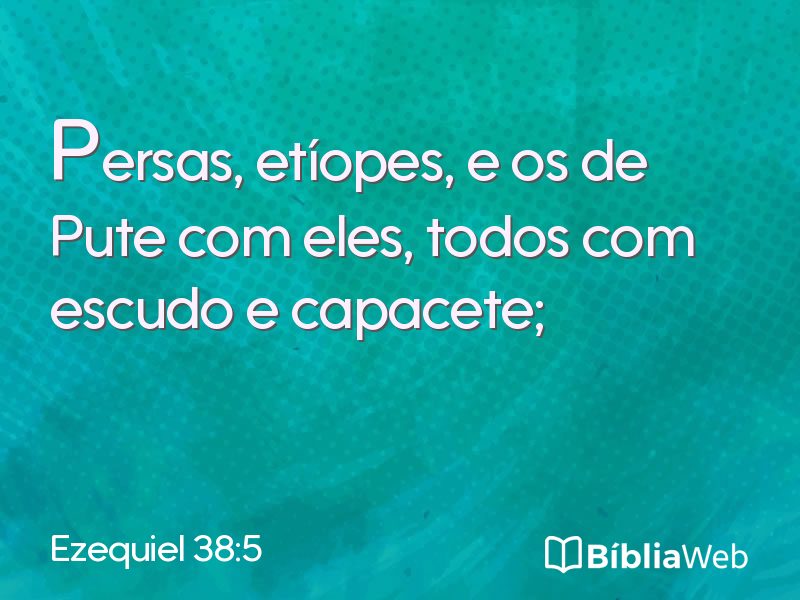 Ezequiel 38:5 em imagem para compartilhar