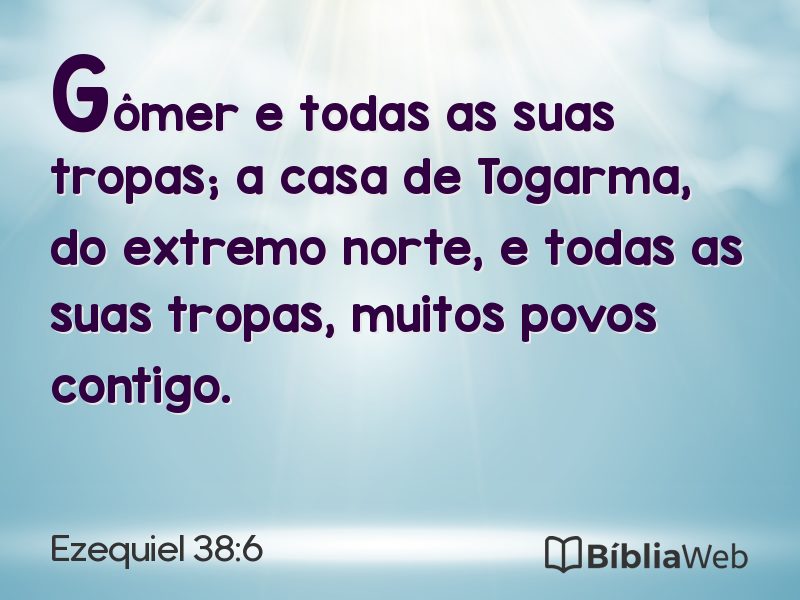 Ezequiel 38:6 em imagem para compartilhar