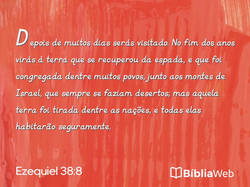 Ezequiel 38:8 em imagem para compartilhar