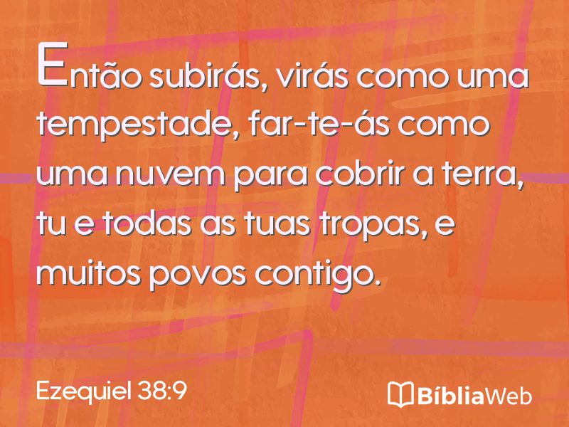 Ezequiel 38:9 em imagem para compartilhar