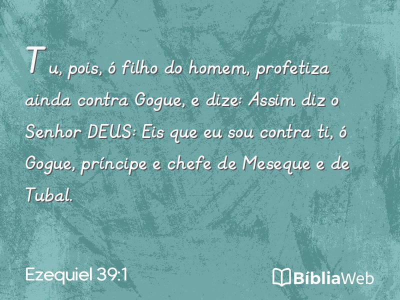 Ezequiel 39:1 em imagem para compartilhar