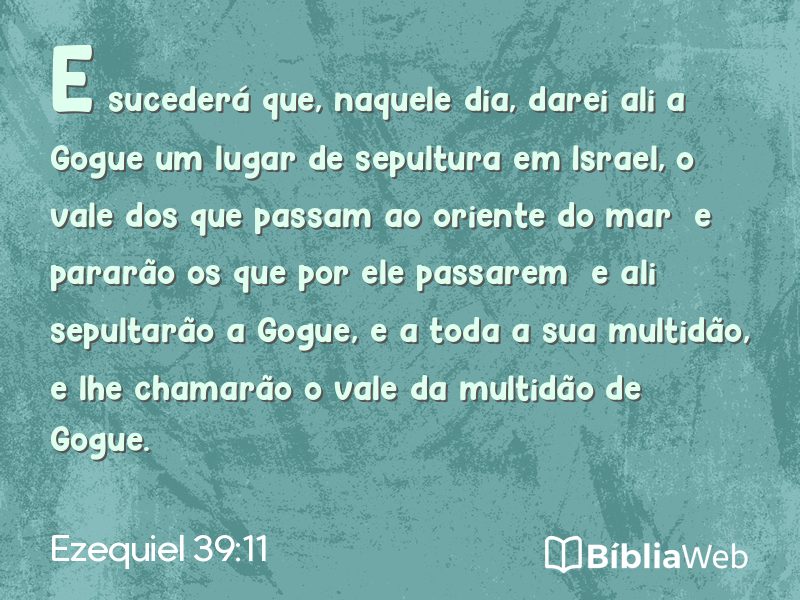 Ezequiel 39:11 em imagem para compartilhar