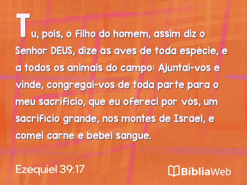 Ezequiel 39:17 em imagem para compartilhar