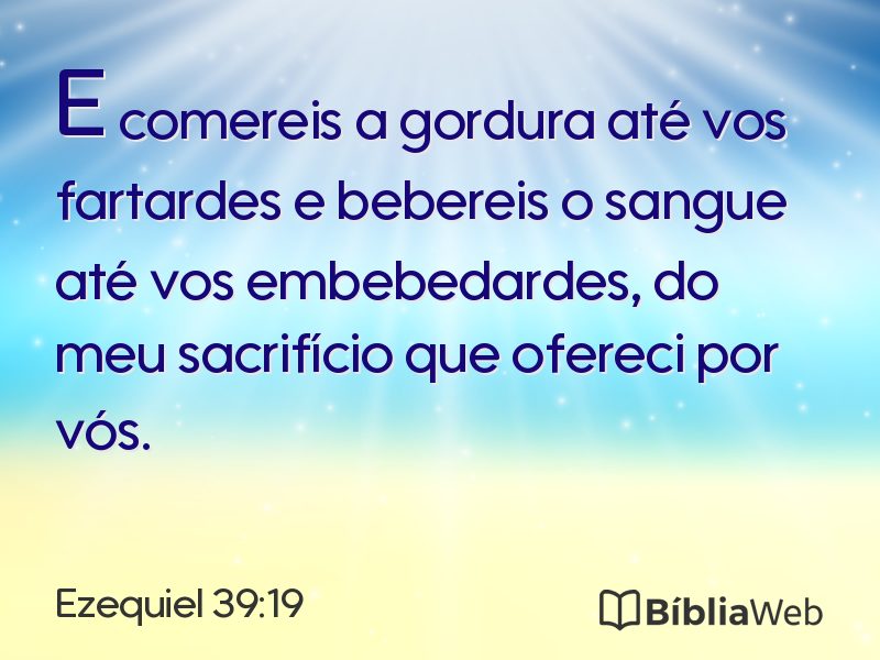 Ezequiel 39:19 em imagem para compartilhar