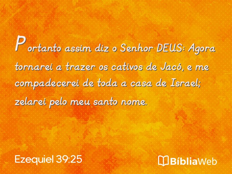 Ezequiel 39:25 em imagem para compartilhar