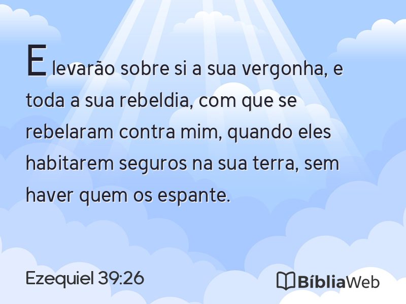 Ezequiel 39:26 em imagem para compartilhar