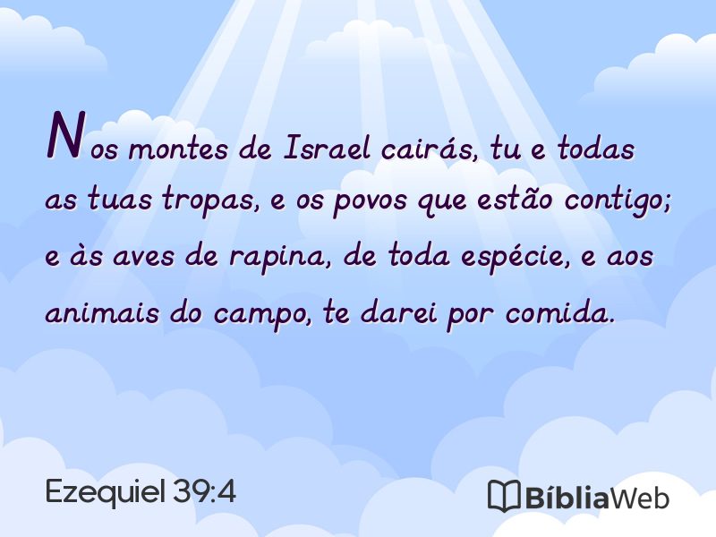 Ezequiel 39:4 em imagem para compartilhar