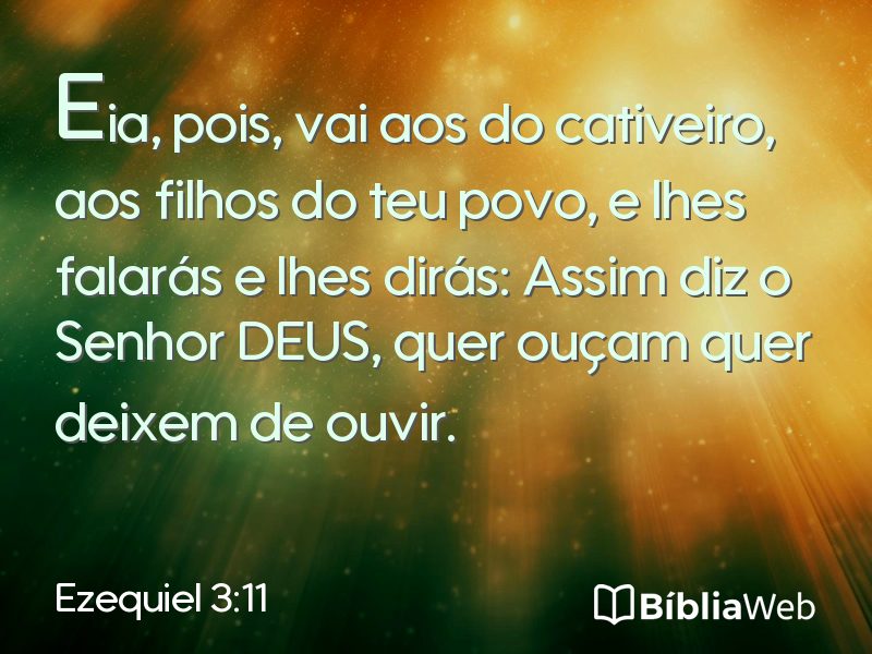 Ezequiel 3:11 em imagem para compartilhar
