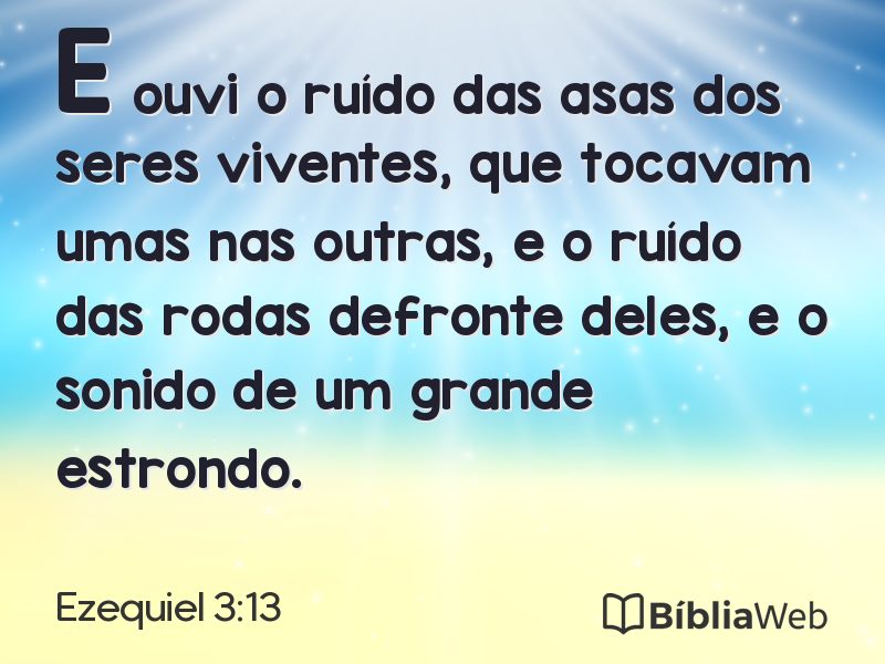 Ezequiel 3:13 em imagem para compartilhar