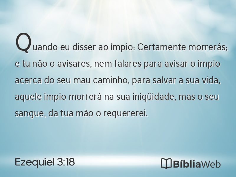 Ezequiel 3:18 em imagem para compartilhar
