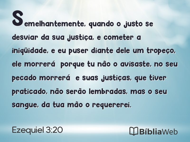 Ezequiel 3:20 em imagem para compartilhar