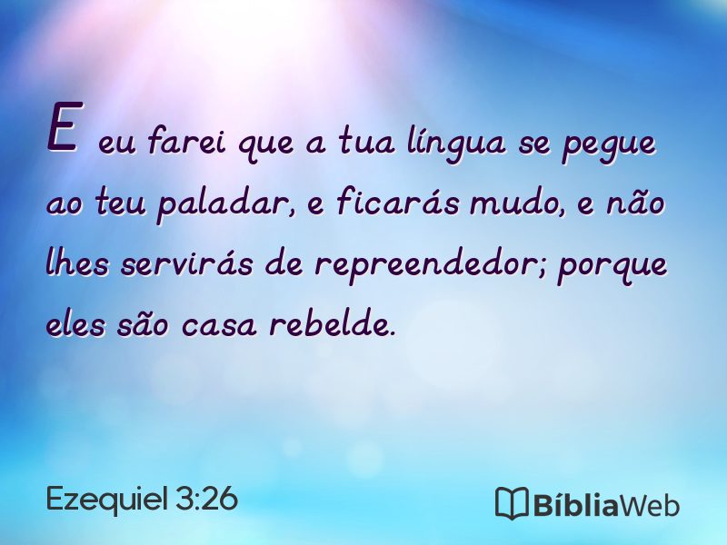 Ezequiel 3:26 em imagem para compartilhar