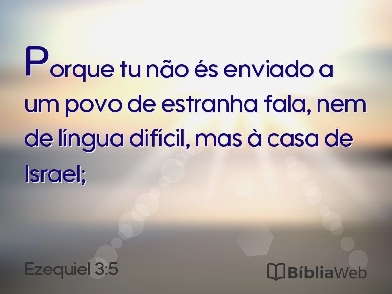 Ezequiel 3:5 em imagem para compartilhar