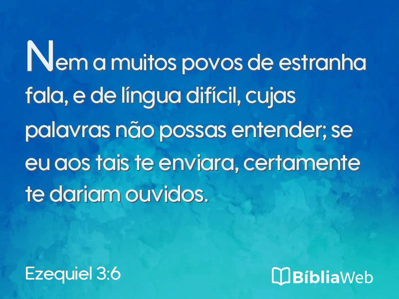 Ezequiel 3:6 em imagem para compartilhar