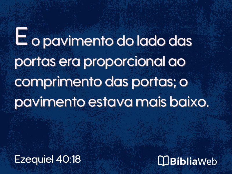 Ezequiel 40:18 em imagem para compartilhar