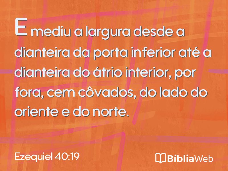 Ezequiel 40:19 em imagem para compartilhar