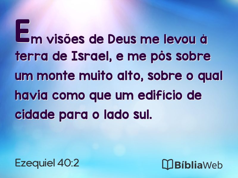 Ezequiel 40:2 em imagem para compartilhar